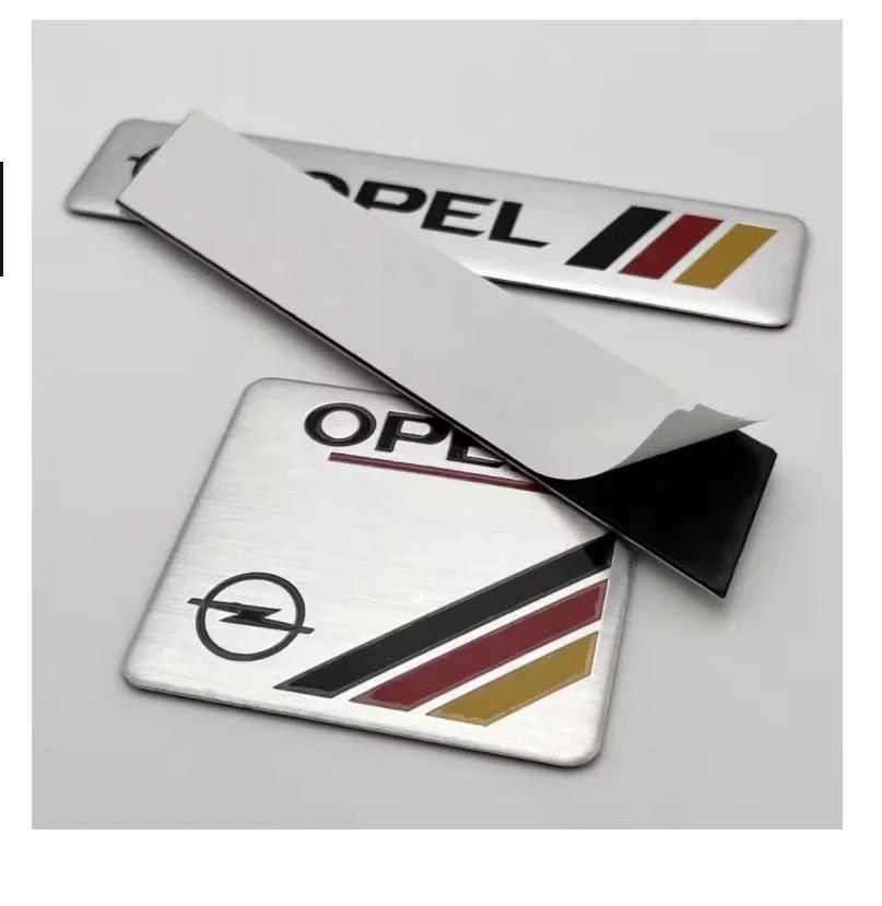 ypzsd3 1pcs Aluminum car badge stickers can be freely pasted on the car body For Opel Insignia Astra Antara Meriva Zafira H G Corsa