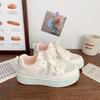 Transparent Net Little White Shoes Platform Summer New Niche Design Versatile Sports Student Board Shoes