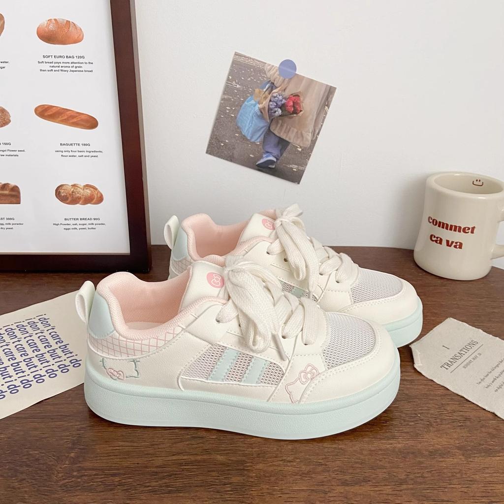 Transparent Net Little White Shoes Platform Summer New Niche Design Versatile Sports Student Board Shoes