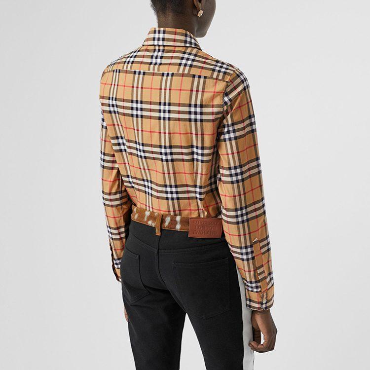 Burberry Рубашка Женская Классический Стиль Желтая 8014010