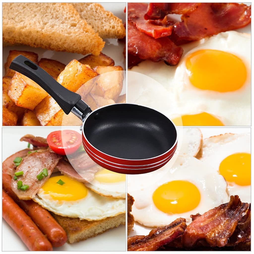 Pan Frying Egg Skillet Pot Mini Cooking Omelette Pans Nonstick Saucepan Fry Omelet Cast Pancake Pots Random Color