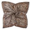 Leopard Print Lady Hair Shawl Wrap 90cm Female Neckerchief Elegant Women Square Scarf