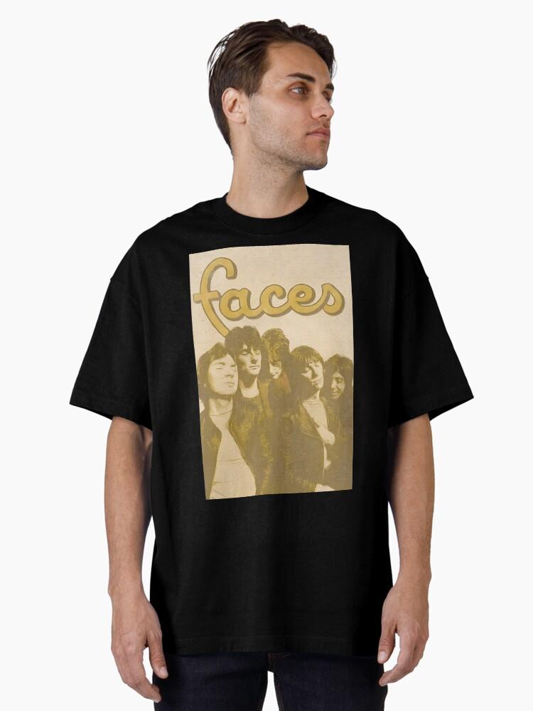The Small Faces Classic 70s Rock Group Portrait | Vintage Music Fan Aesthetic Design Oversized T-Shirt