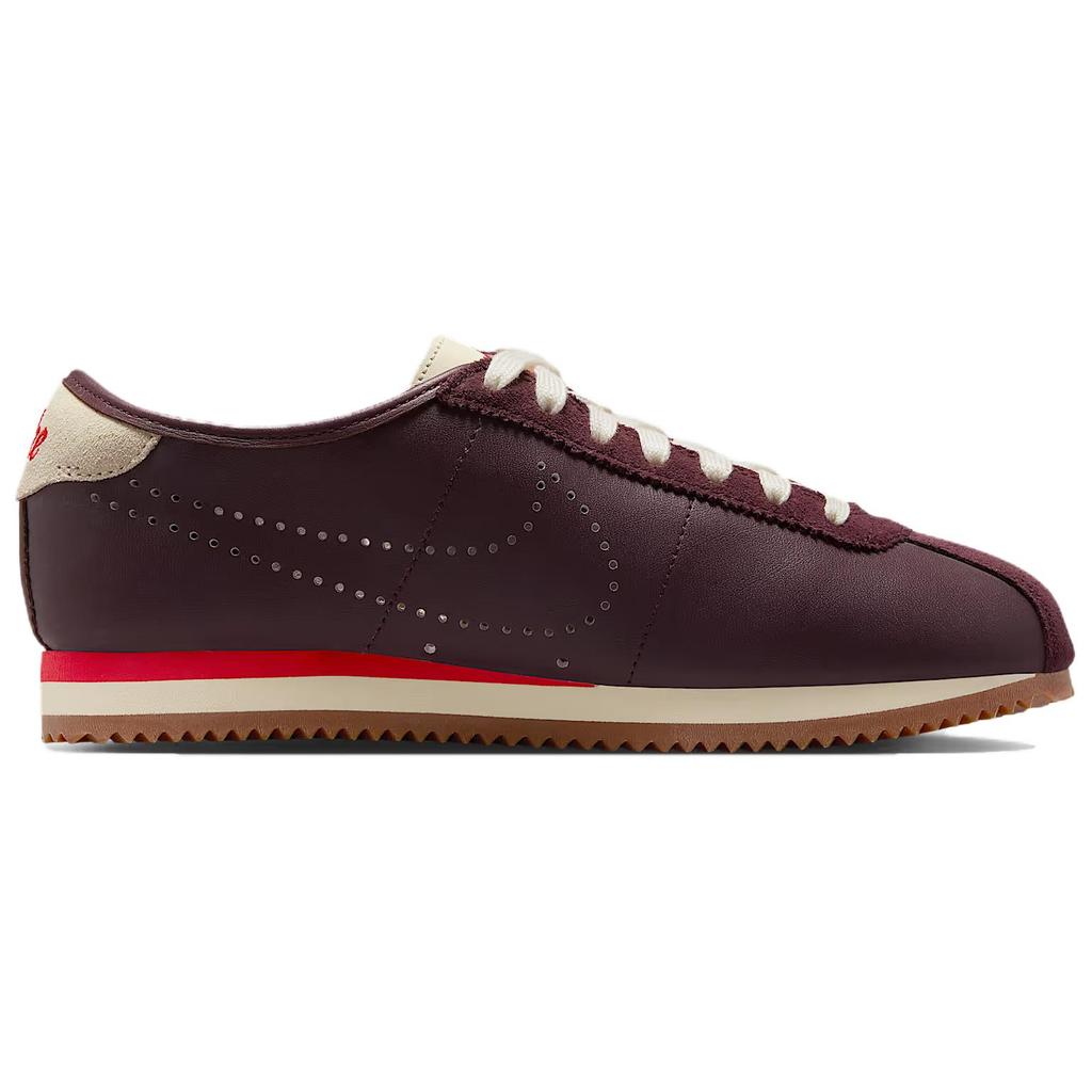 Nike Cortez Abrasion Resistant Low Top Casual Shoes Women's Burgundy Sneakers HQ1841-601