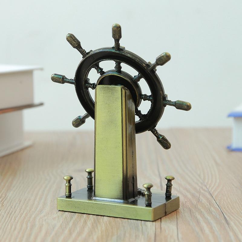 Европейские Креативные Металлические Поделки Штурвал Корабля Кормовой Руль Гостиная Столешница Стол Украшение Дома