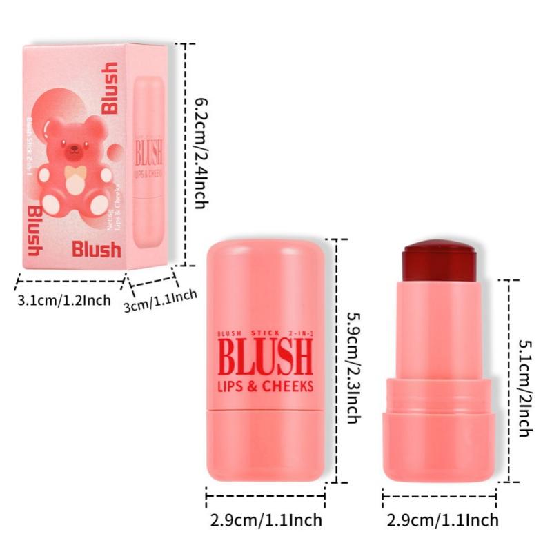 Румяна-стик Fruity Lip Dye Stick Блеск для губ и щек двойного назначения с натуральным контуром губ