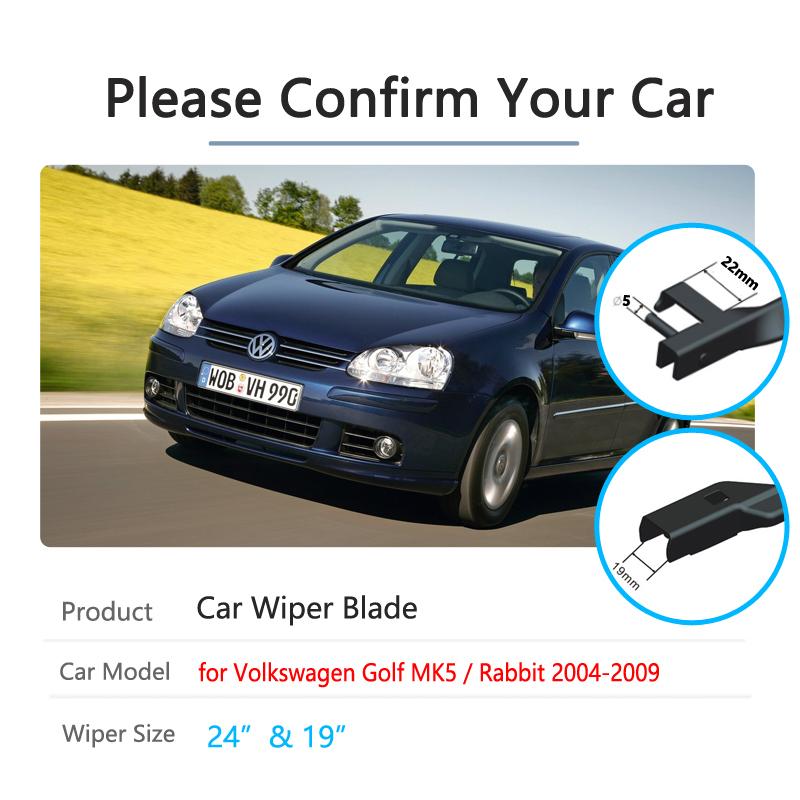 Дворники лобового стекла для Volkswagen VW Golf 5 MK5 Golf V Rabbit 1K GTI 2004~2009 Передние дворники Автомобильные аксессуары