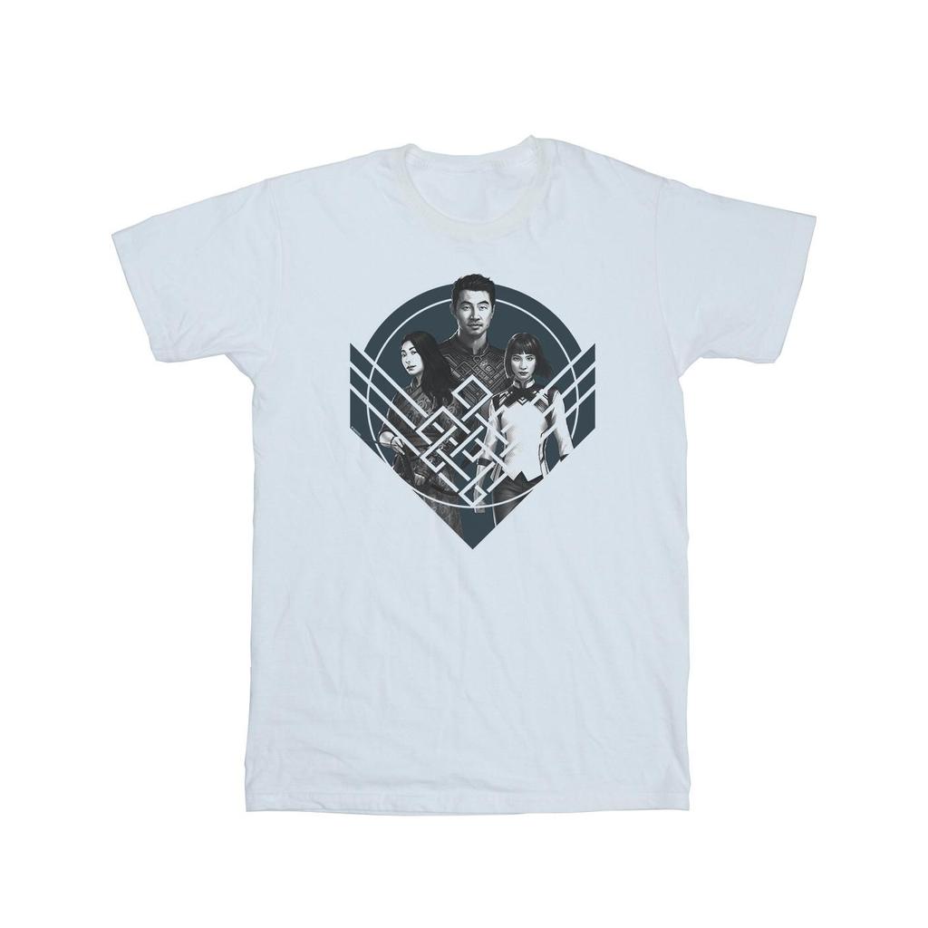 Marvel Mens Shang-Chi And The Legend Of The Ten Rings Group Pose Crest T-Shirt
