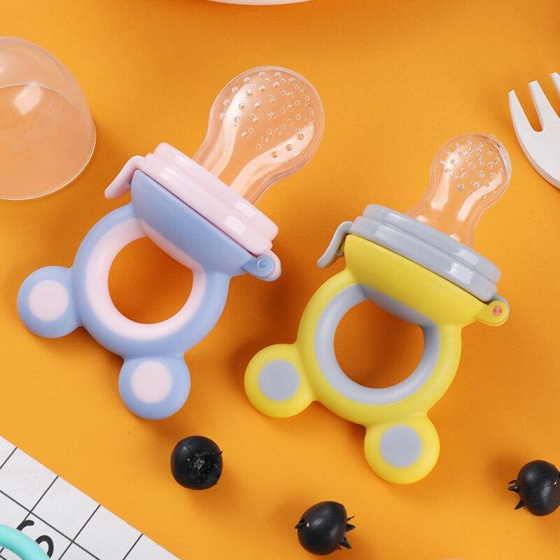 Baby Fruit Vegetable Food Bite Feeder Toddler Eat Extractor Pacifier Auxiliary Food Molars Gum Newborn Soonther Pacifiers