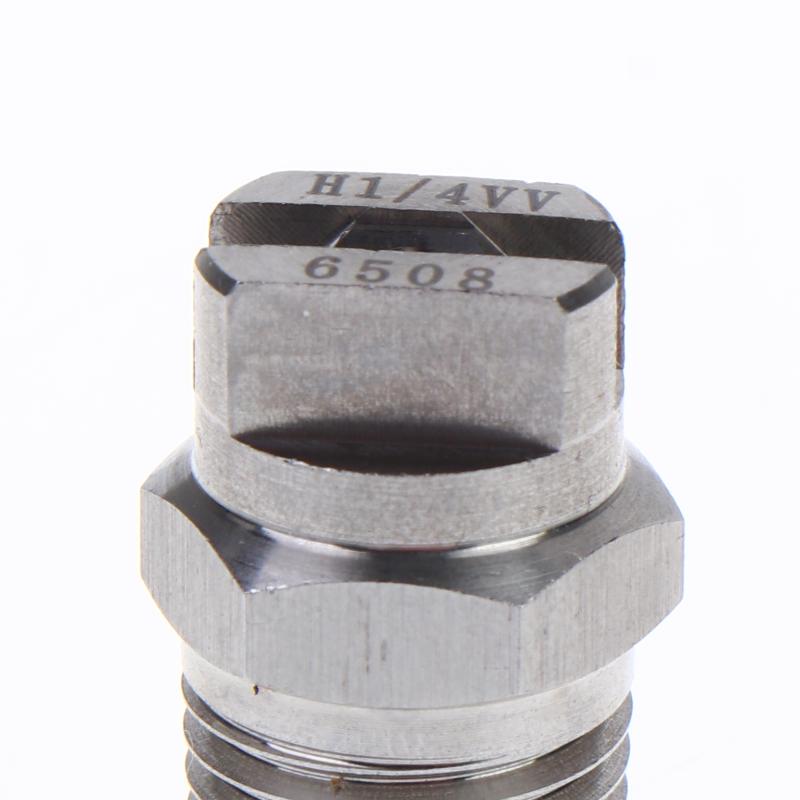 2Pcs Bspt High Pressure Flat Fan Nozzle 65 Degree Hvv Water Spray Nozzle For Cleaning