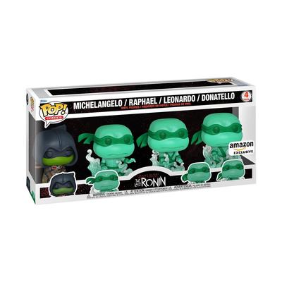 Funko Подростки Мутанты Ниндзя Последний Ронин Эксклюзив Amazon Pop! Комиксы Черепашки - Микеланджело, Рафаэль, Леонардо, Донателло, Набор из 4 штук,