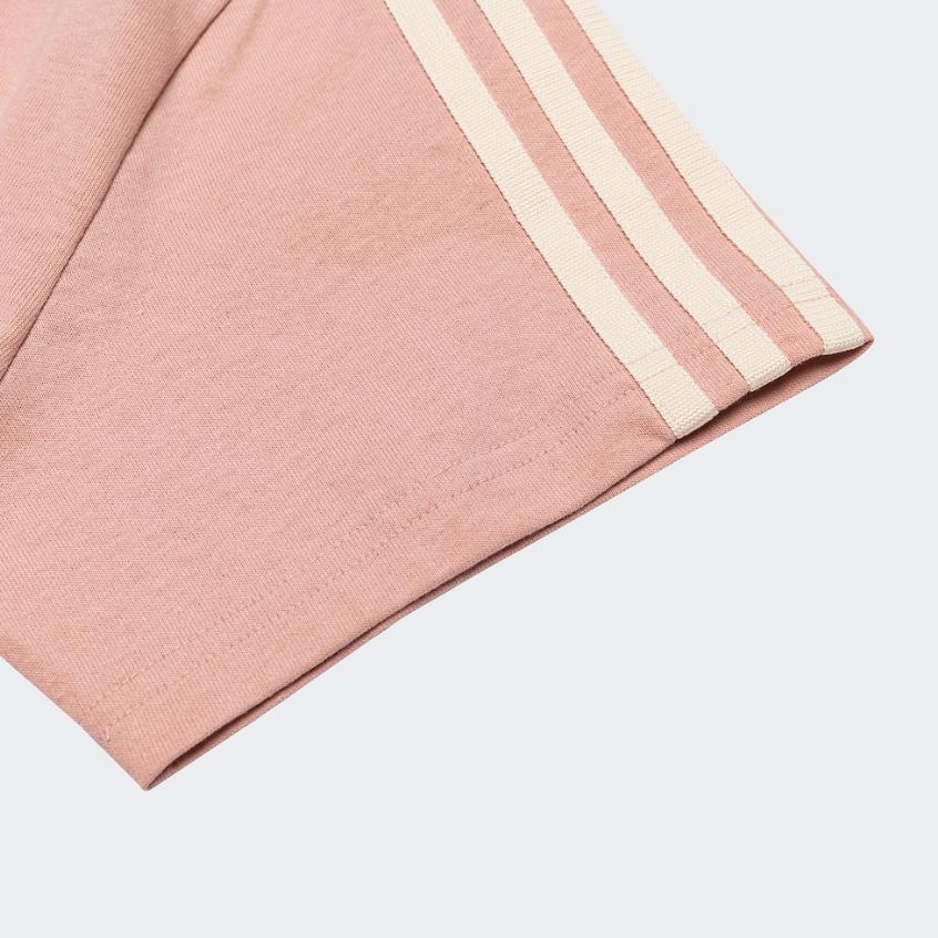 Adidas Платье Neo Lace-Up на талии, свободное, спортивное, удобное, с круглым вырезом и коротким рукавом, женские платья, розовое, H16259