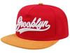Sproutsy Snapback Cap, Korean Brooklyn Hip Hop Skater Flat Cap, Baseball Cap, Straight Cap, Popular for Men (Red)