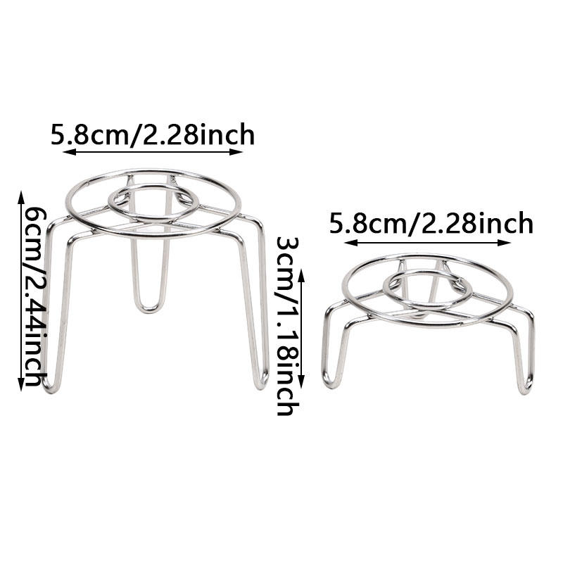 Kitchen Mini Round Steamer Cooling Rack Trivet Multi-Functional Pot Pan Cooking Stand for Outdoor Camping Picnic