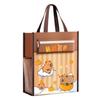 Large-capacity Tote School Bag Capybara Art  Storage Bag Cartoon A4 File Bag  Learning supplies
