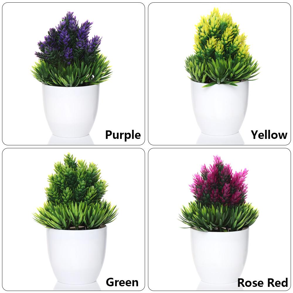 1 SET Wedding Christmas Home Decor Plastic Plant Simulation Bonsai Artificial Flower Fake Potted