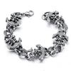 Danlery Cool Vintage Fashion Chain Trend Jewelry Skull Boat Anchor Bracelet Punk Style Bracelet For Men