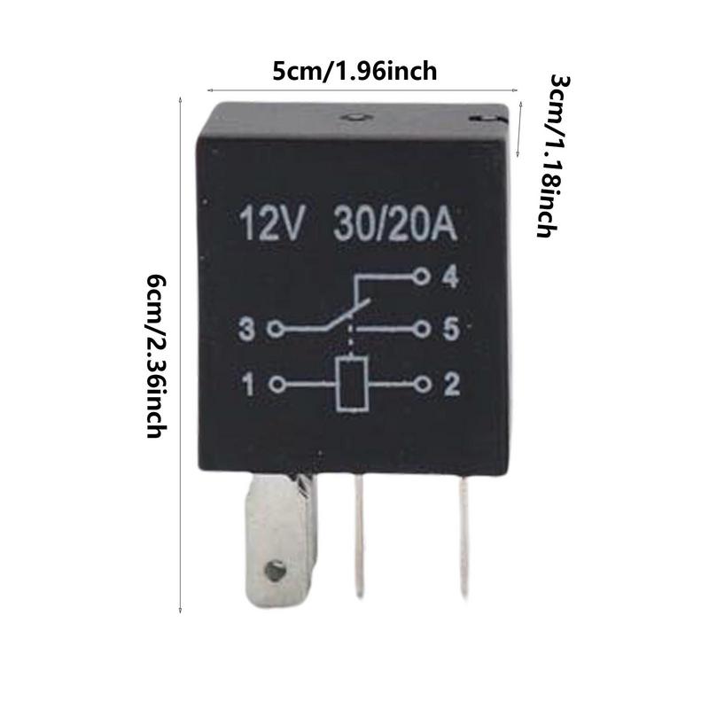 Automotive Relays 12V 20/30 Amp 12v DC Waterproof Relay And Harness Heavy Duty Copper Wires 4-Pin Automotive Relay For Boats