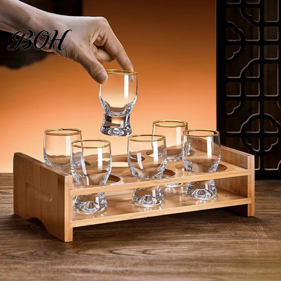 Classic Curved Drinking Glasses Mini Snifter Glass with Ergonomic Weighted Base, Crystal Clear Tasting Elegant Party Glassware Glasses, Comfortable