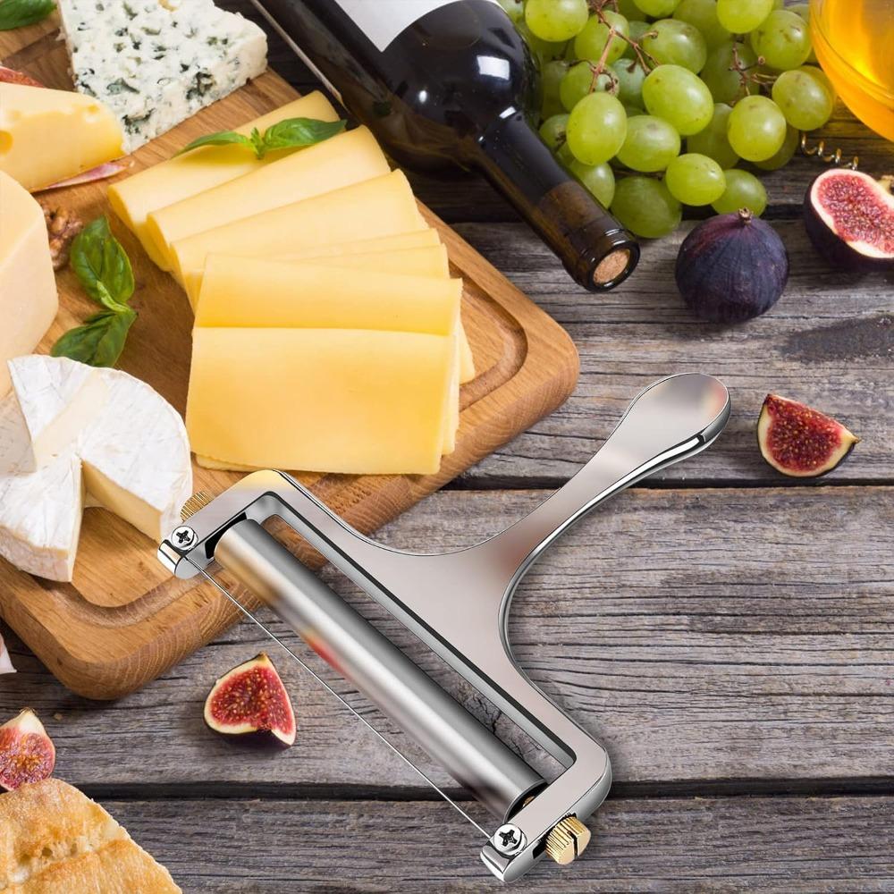 Corrosion-resistant Cheese Slicer with Replacement Wire Cheese Divider Cheese Block Grater  Cheddar
