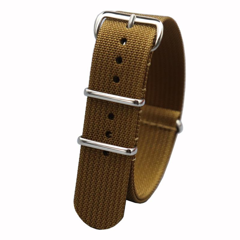 Новый нейлоновый канвасовый ремешок НАТО - Подходит для 18 мм, 20 мм, 22 мм Seiko 5 & Submariner
