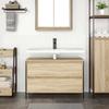 Washbasin Cabinet with Drawers Sonoma Oak