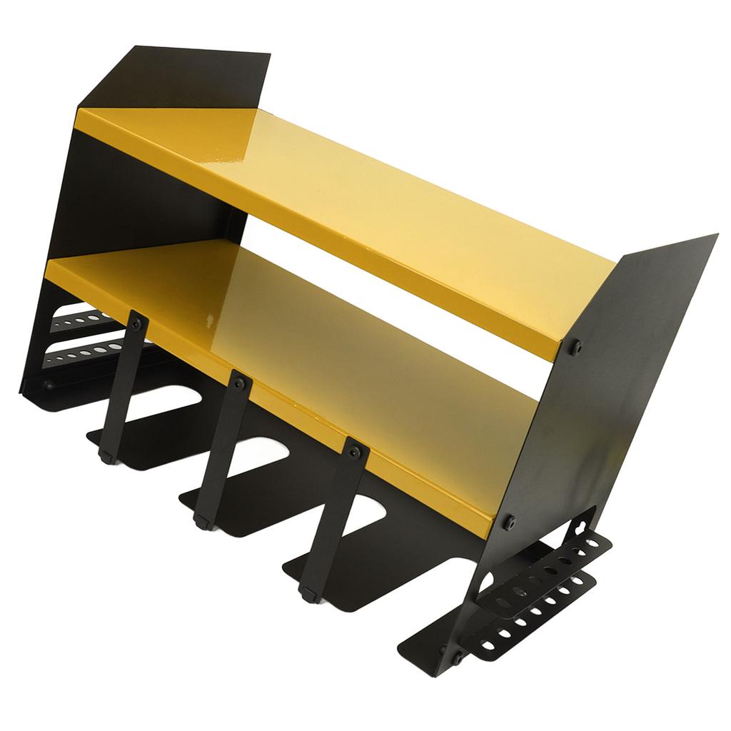Power Tool Organizer 4 Slots Iron Structure Multifunctional Compact Drill Holder Wall Mount for Workshop Warehouse