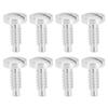 8pcs Watch Case Screw Stainless Steel Rustproof Wristwatch Screws for Watch Repairing Silver