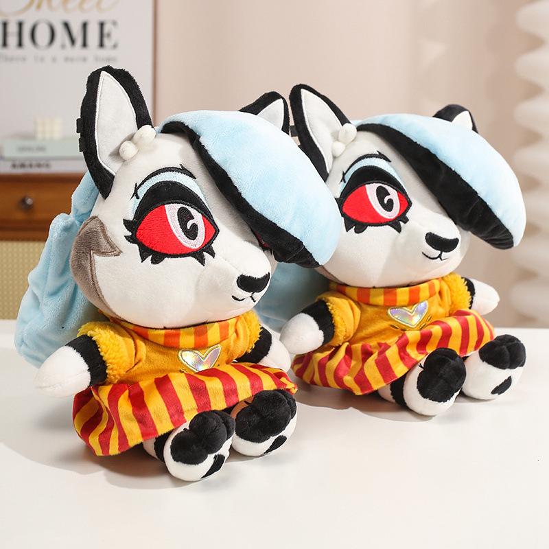 Female Wolf Villain Boss Plush Toy Doll Helluva Boss Merch Soft Cute 30cm