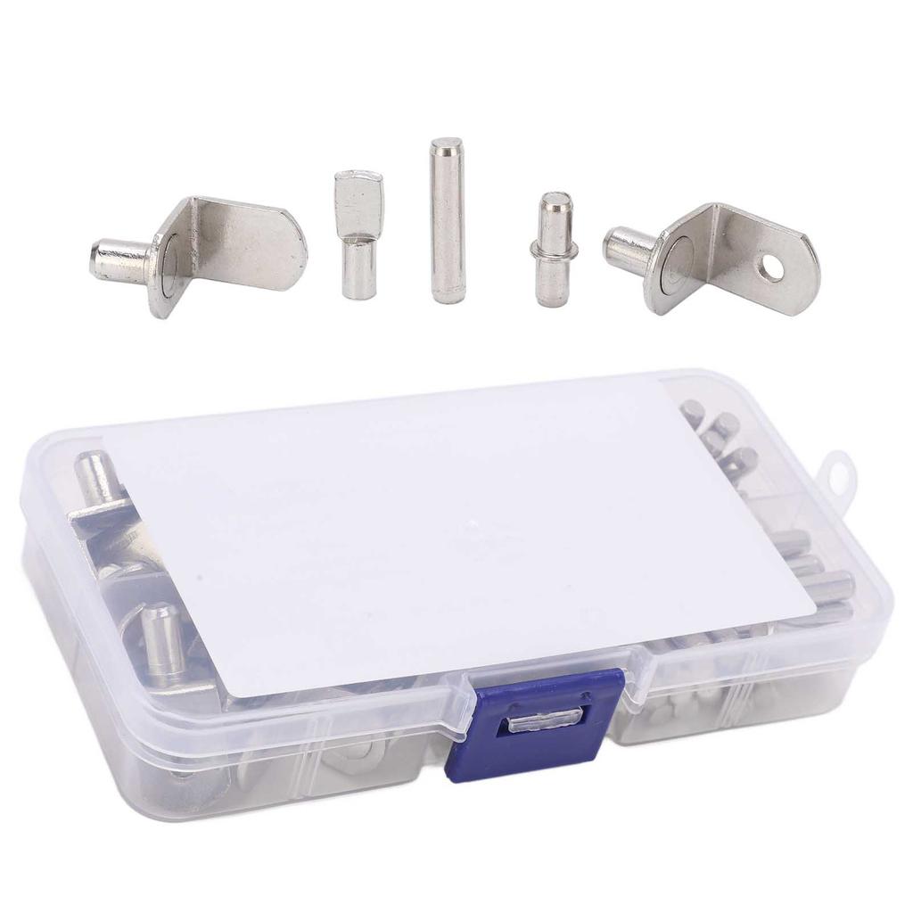 Набор полочных штифтов 5 стилей 88 шт. Никелированные полочные опорные штифты для шкафа дома на колесах, книжной полки, витрины