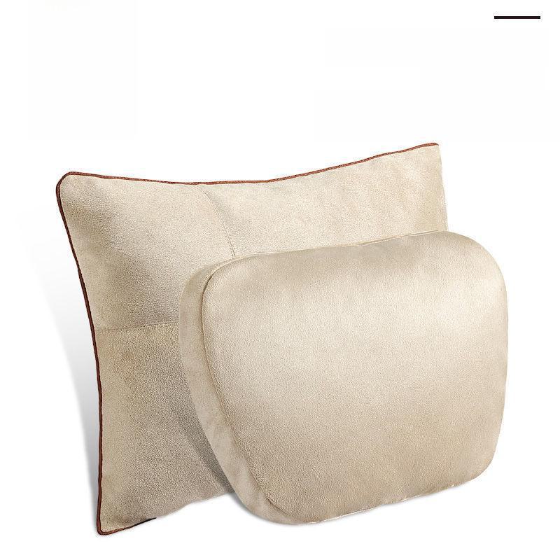 Подголовник для автомобиля, подушка для шеи, поддержка талии, замшевая подушка на спинку сиденья для Mercedes-Benz S-класса, универсальная подушка для автомобиля.