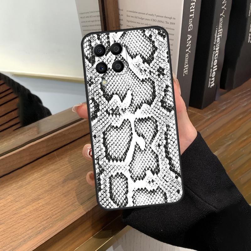 Чехол с принтом под змеиную кожу для Samsung Galaxy M56 M16 M36 M33 M53 M13 M12 M32 M52 M20 M15 M55 M31 M14 M35 M34 M54