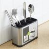 Stainless Steel Utensil Holder Chopstick Spoon Storage Organizer Kitchen Countertop Tableware Drainer Dish Drying Cutlery Rack