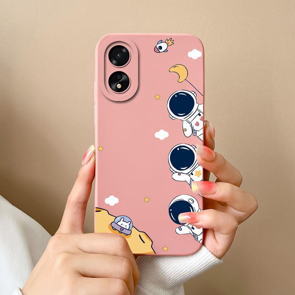 Case For OPPO A2 A38 A58 A78 A79 Realme 11 Pro Plus Cover Cute Pilot Liquid Silicone Shockproof Screen Protector Phone Bumper Matte For OPPO Shell