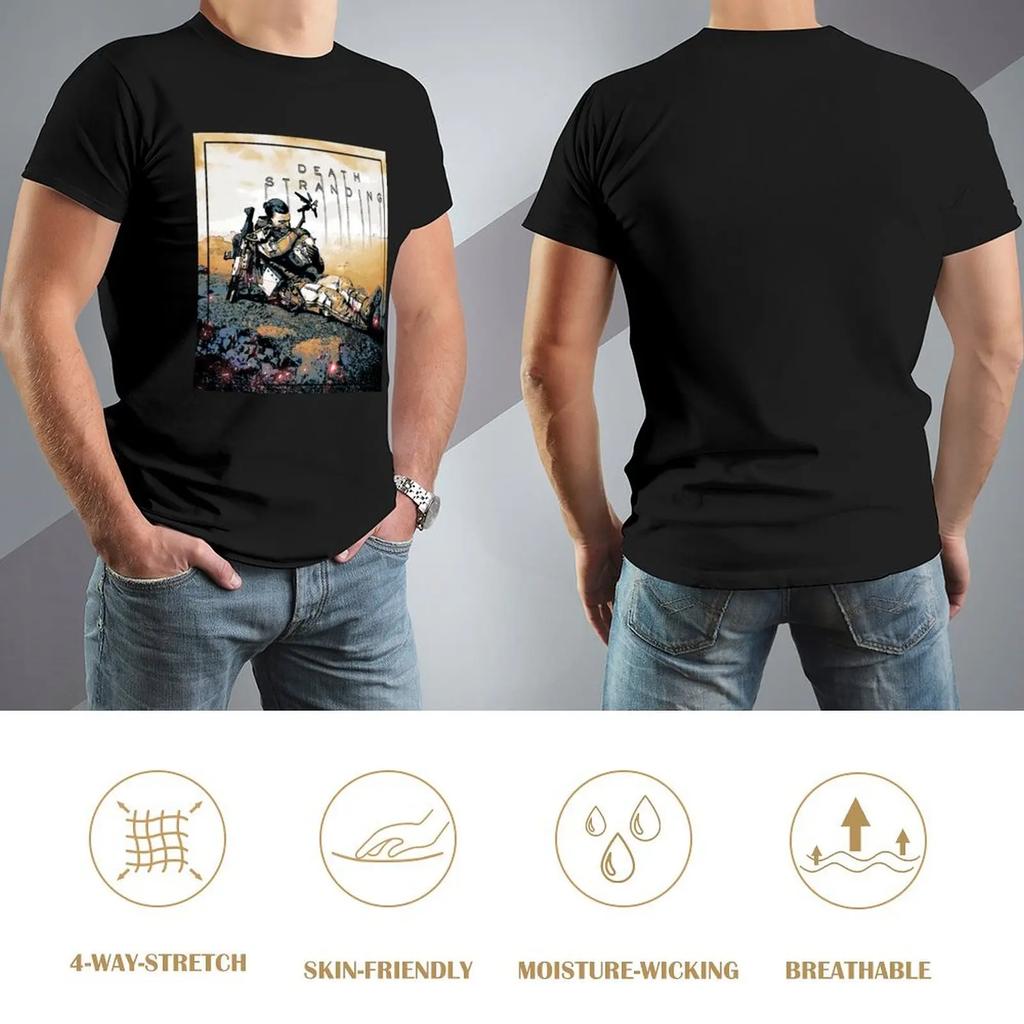 Футболка Deathstranding Sam & Bb Винтажные футболки с графикой Мужские футболки с графикой Повседневные стильные