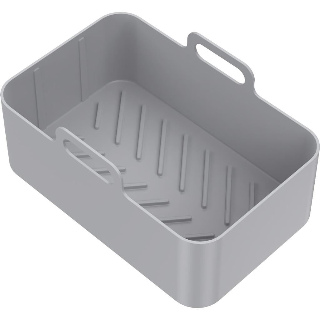 Air Fryer Silicone Tray Rectangle Oven Baking Tray Basket Reusable Liner Insert Dish For Ninja Foodi Fryer Pan Accessories