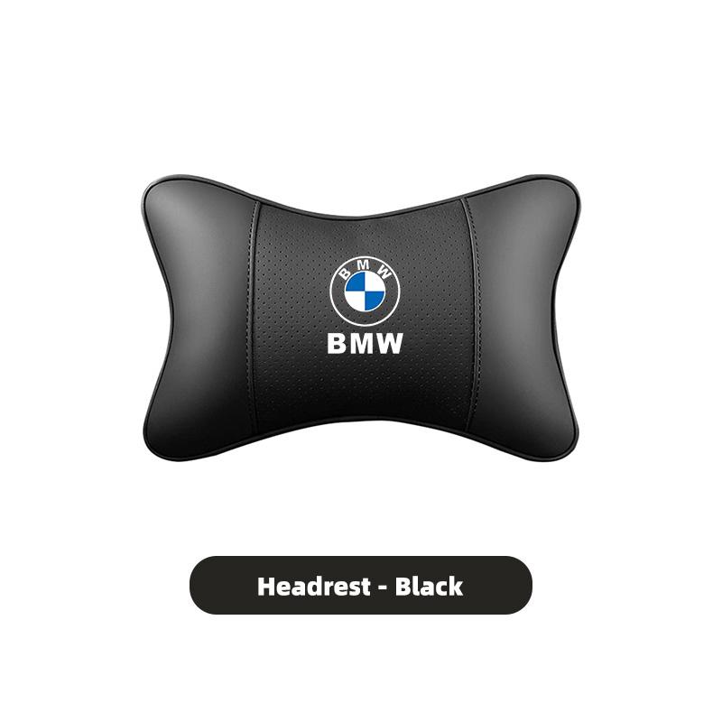 PU Leather Car Seat Headrest Lumbar Support Cushion Interior For BMW M3 M4 M5 G42 G30 G20 E39 E36 E87 E53 F44 F07 F34 G15 G16