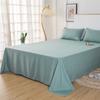 Soft Cotton Sheet Anti Dust Mite Mattress Cover Anti-Bacteria Flat Sheets Pure Color Bed Sheets Simple and Thickened Skin Friendly Double Bed