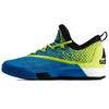 Crazylight Boost Comfortable Sports Lace-Up Durable Shock Absorption Non-Slip Low-Top Basketball Shoes Men Sneakers Blue Yellow AQ8237