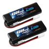Zeee 2S LiPo 4000mAh 7.4V 50C with TAMIYA Plug, High Capacity, for RC Cars, Trucks, and More (2-Pack)