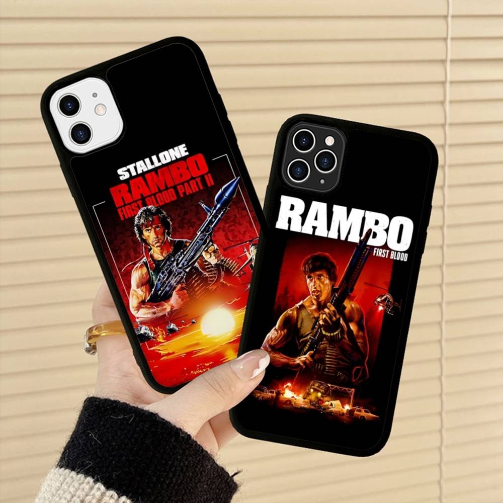 1 шт. Чехол для телефона из фильма «Рэмбо: Первая кровь» для iPhone 17 16 15 14 13 Plus 12 11 Pro Max, чехлы из ПК+ТПУ, задняя крышка