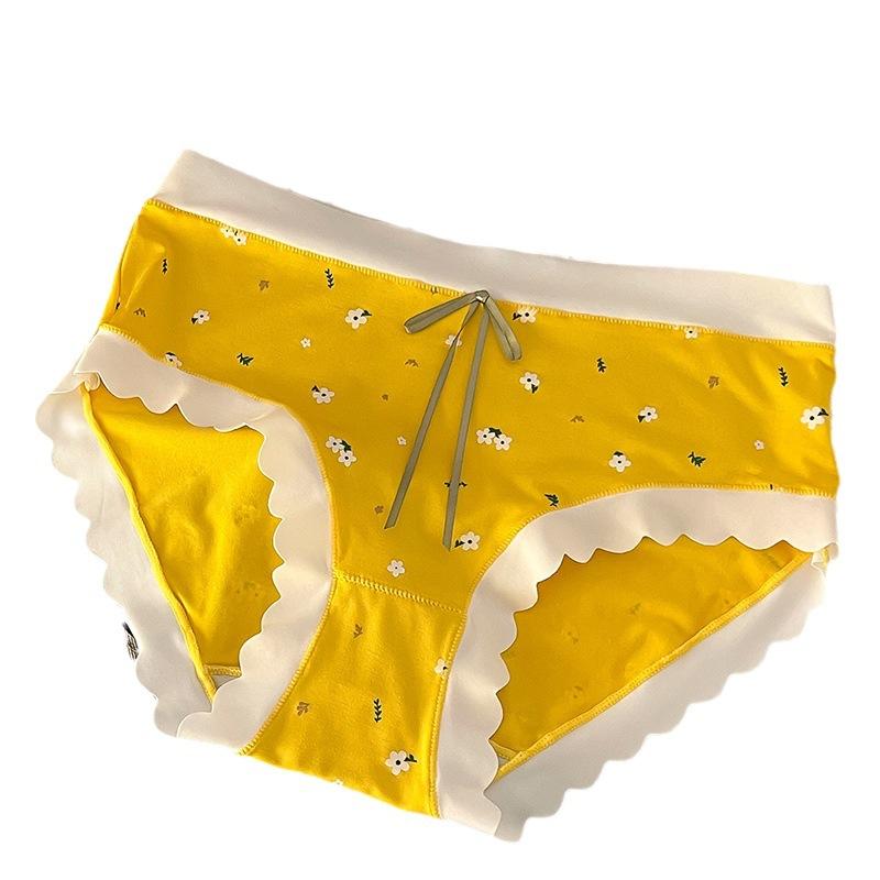 Mid-waist Briefs Women's Panties Comfortable Breathable Underwear for Women