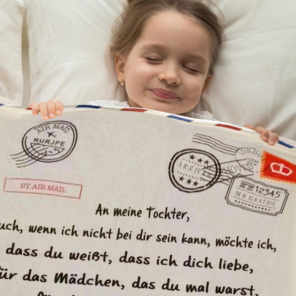 Comfortable Wrap Blanket Perfect Letter Blanket A Gift For Family Friends Lovers