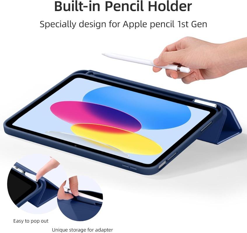С чехлом-подставкой для iPad (А16)11-е 11 A3354 A3355 A3356 Умная обложка iPad 11 10-е 10.9"A2696 A2757 A2777 Чехлы