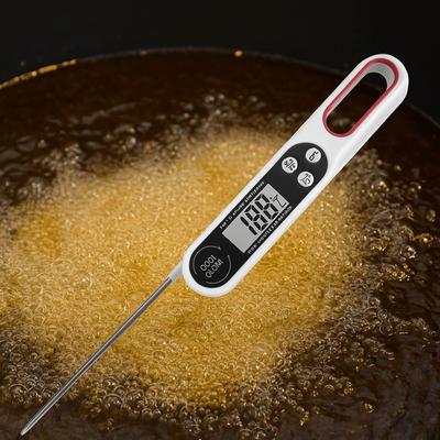 Цифровой термометр для мяса с мгновенным считыванием, водонепроницаемый, высокая точность, датчик температуры пищи, переключаемые единицы измерения, кулинарный термометр, BBQ