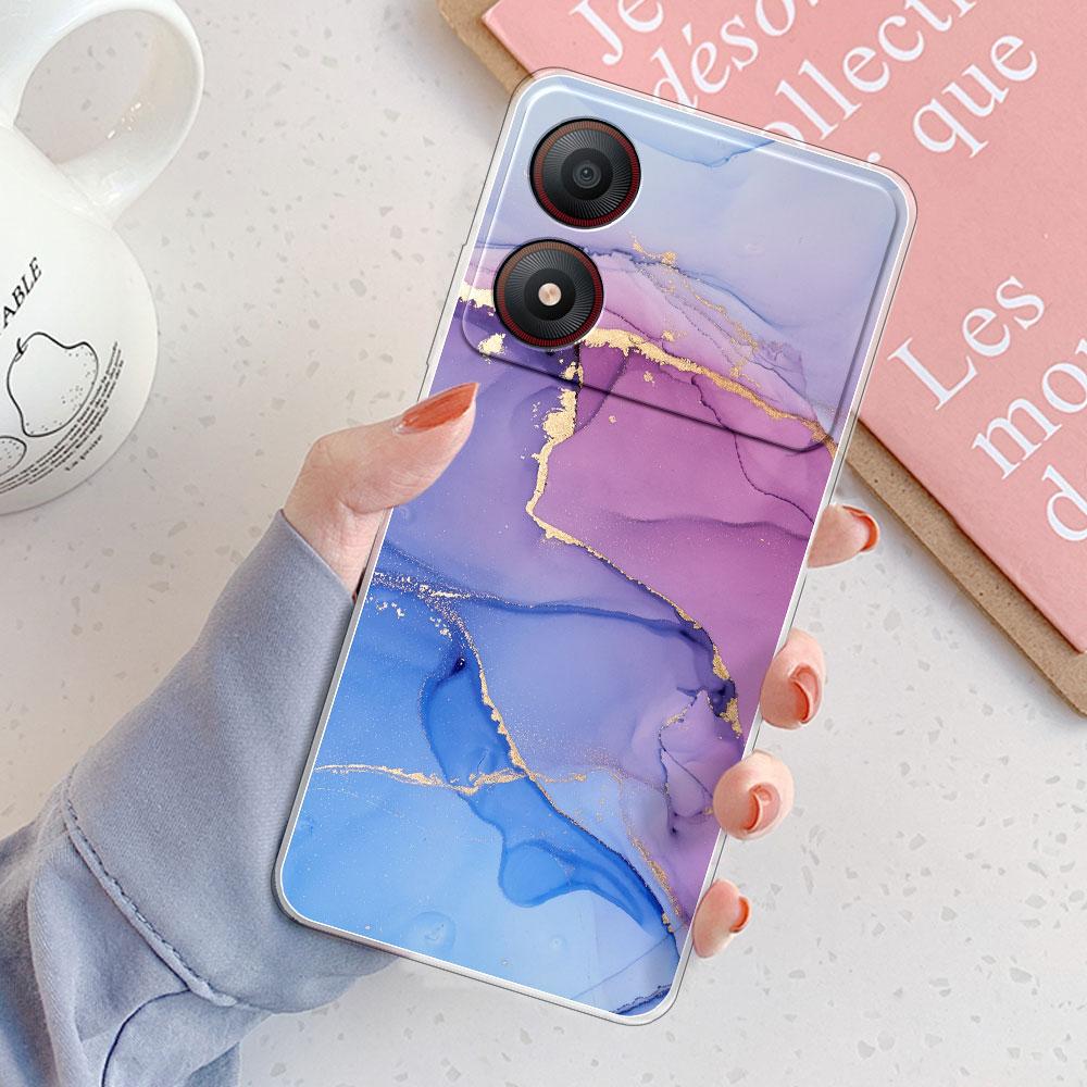 For ZTE Blade A34 Case For ZTE Blade A54 Cover Fashion Clear Protect Soft Silicone Phone Cases For ZTE Blade A34 A54 Coque Funda