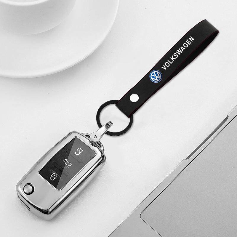 Для VOLKSWAGEN VW Автомобильный замшевый ремешок для ключей Брелок Металлическая крышка вентиляционного клапана шины колеса автомобиля Для Volkswagen GOLF Polo Tiguan VW G