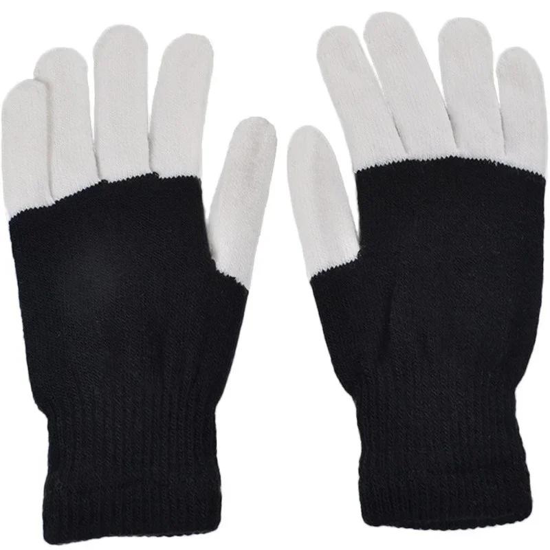 1 пара светодиодных мигающих волшебных перчаток красочные светящиеся перчатки для детей и взрослых