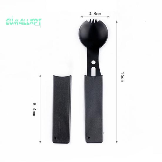 Вилка для кемпинга, антикоррозийная многоразовая ложка, нож из нержавеющей стали, открывалка для бутылок, инструмент для скалолазания