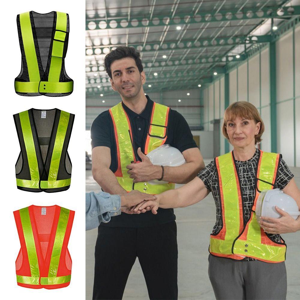 V Shape Safety Vest Lattice Reflective Straps Work Safety Jacket Reflective Vest Traffic Duty